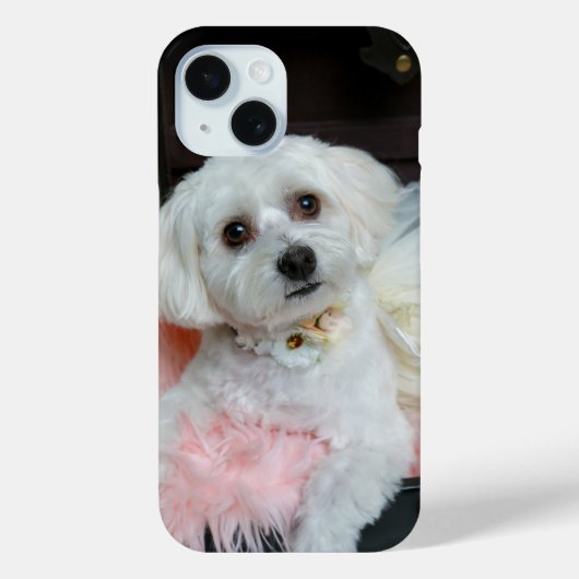 Coques Case-Mate iPhone Portrait de marionnettes blanc fantaisie adorable (Verso)
