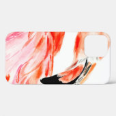 Coques Case-Mate iPhone Portrait de profil d'oiseau rose Flamant rose, bea (Verso (horizontal))