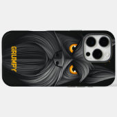 Coques Case-Mate iPhone Portrait de Schnauzer noir (Verso (horizontal))