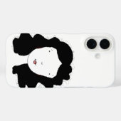 Coques Case-Mate iPhone Portrait de style minimal (Verso (horizontal))