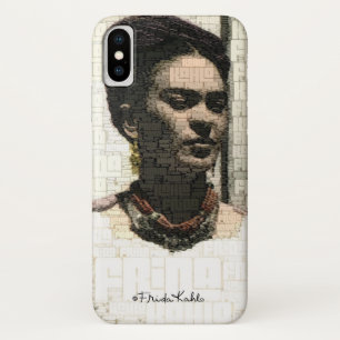 Coque iPhone X Portrait de textile de Frida Kahlo