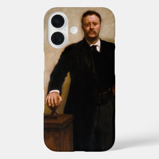Coques Case-Mate iPhone Portrait de Theodore Roosevelt par John S. Sargent (Verso)