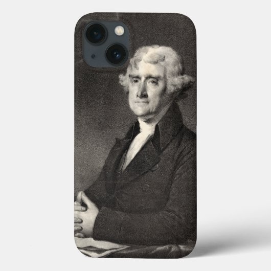 Coques Case-Mate iPhone Portrait de Thomas Jefferson (Verso)