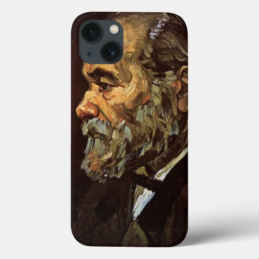 Coques Case-Mate iPhone Portrait de vieil homme avec barbe par Vincent van (Verso)