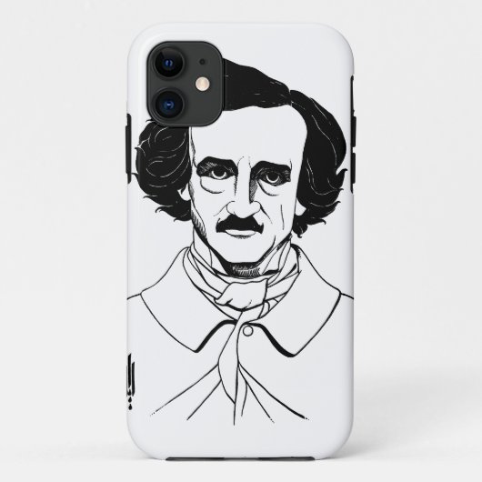 Coques Case-Mate iPhone Portrait d'Edgar Allan Poe (Dos)