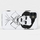 Coques Case-Mate iPhone Portrait d'Edgar Allan Poe (Dos (Horizontal))