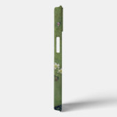 Coques Case-Mate iPhone Portrait d'Eva Meurier dans une robe verte (Verso / Droite)