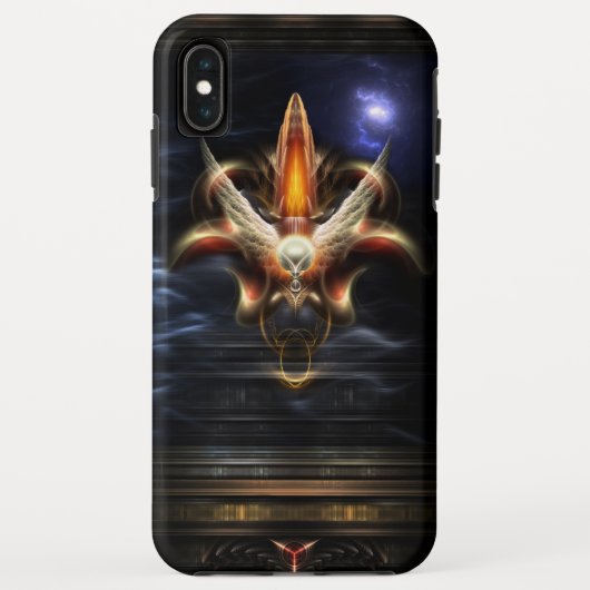 Coques Case-Mate iPhone Portrait d'incendie d'Akrellian (Dos)