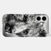Coques Case-Mate iPhone Portrait d'ours grizzli (Verso (horizontal))