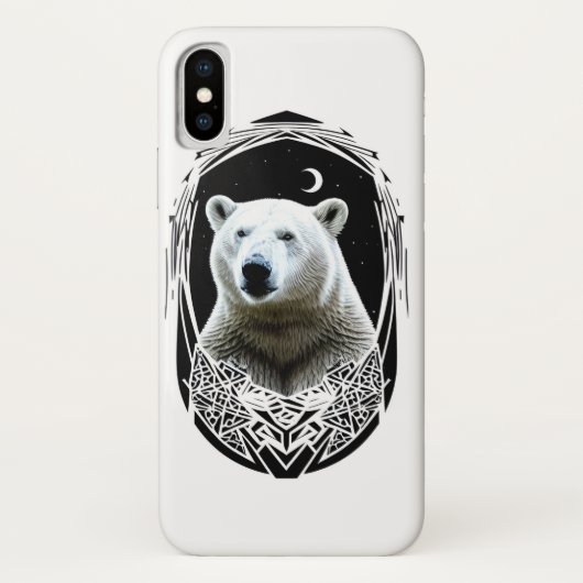 Coques Case-Mate iPhone Portrait d'ours polaire (Dos)