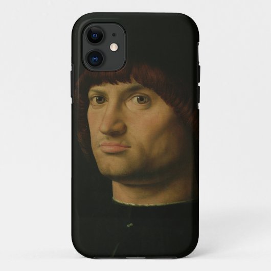 Coques Case-Mate iPhone Portrait d'un homme, ou le Condottiere, 1475 (Dos)