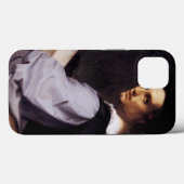 Coques Case-Mate iPhone Portrait d'un jeune homme (Verso (horizontal))