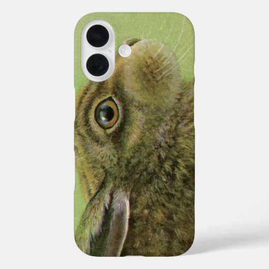 Coques Case-Mate iPhone Portrait d'un lapin peinture artistique fine (Verso)