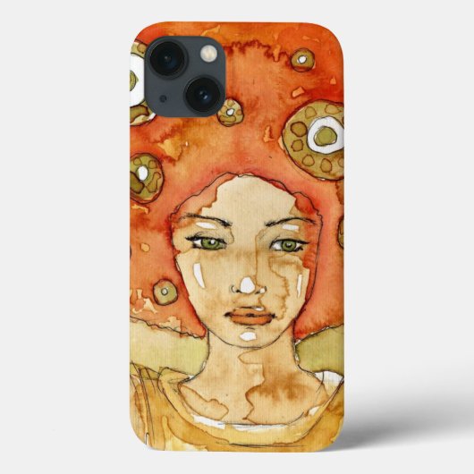 Coques Case-Mate iPhone Portrait d'une belle fille (Verso)