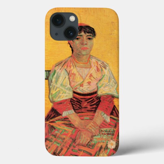 Coques Case-Mate iPhone Portrait d'une femme italienne par Vincent van Gog (Verso)