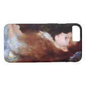 Coques Case-Mate iPhone Portrait d'une fille au ruban bleu, Renoir (Dos (Horizontal))