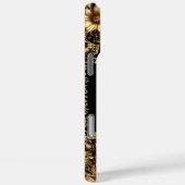 Coques Case-Mate iPhone Portrait Élégant de Canidé Noir (Verso / Droite)