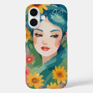 Coques iPhone 16 Portrait Floral Daydream