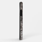 Coques Case-Mate iPhone Portrait géométrique du loup gris (Dos/Droite)