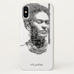 Coque iPhone X Portrait noir et blanc de Frida Kahlo