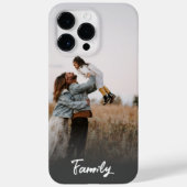 Coques Case-Mate iPhone Portrait personnalisé d'une famille de photos Text (Verso)
