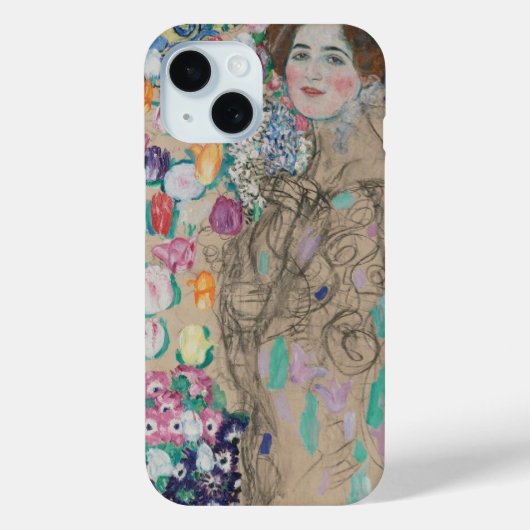 Coques Case-Mate iPhone Portrait posthume de Ria Munk par Gustav Klimt (Verso)