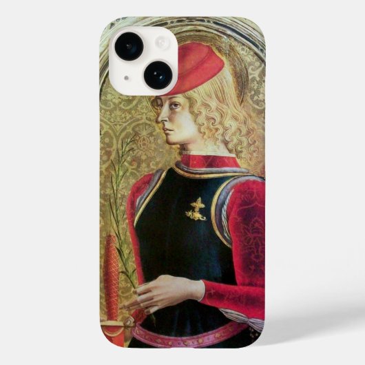 Coques Case-Mate iPhone PORTRAIT SAINT GEORGE, Rouge, Noir, Jaune or (Verso)