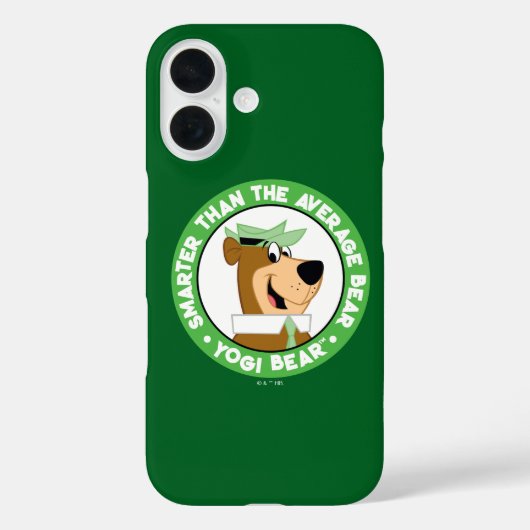 Coques Case-Mate iPhone Portrait souriant de l'ours de Yogi (Verso)