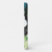 Coques Case-Mate iPhone Portrait toucan avec Feuilles tropicaux (Dos/Gauche)