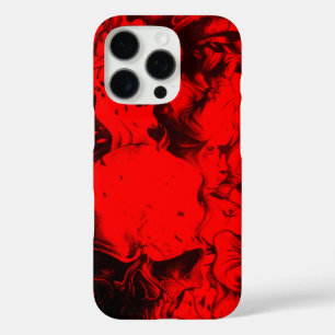 iPhone 16 Pro Case Portraits de musiciens de pop dans Vibrant rouge c