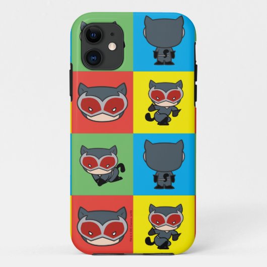 Coques Case-Mate iPhone Poses de caractères Chibi Catwoman (Dos)