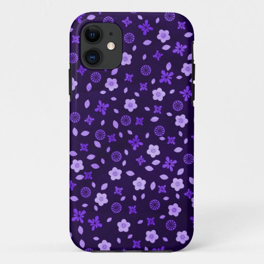 Coques Case-Mate iPhone Posies violettes (Dos)