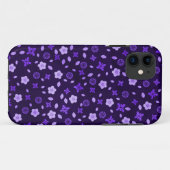 Coques Case-Mate iPhone Posies violettes (Dos (Horizontal))
