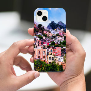 Coque Pour iPhone 14 Plus Positano coloré, Italie