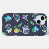 Coques Case-Mate iPhone Possum & Flowers à crier sur le dessin (Verso (horizontal))
