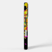 Coques Case-Mate iPhone Poster d'art Abstrait Neon Glitch Imprimer (Verso / Droite)