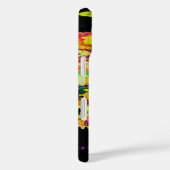 Coques Case-Mate iPhone Poster d'art Abstrait Neon Glitch Imprimer (Verso / Droite)