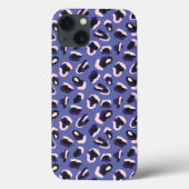 Coques Case-Mate iPhone Poster de animal Abstrait pourpre (Verso)