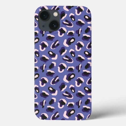 Coques Case-Mate iPhone Poster de animal Abstrait pourpre (Verso)