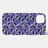 Coques Case-Mate iPhone Poster de animal Abstrait pourpre (Verso (horizontal))