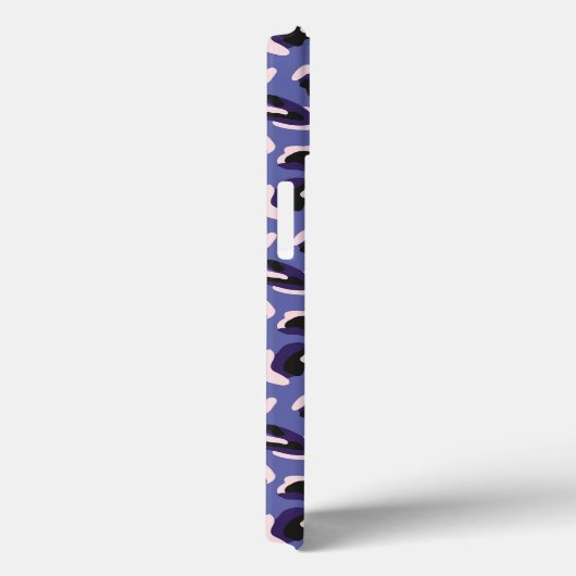 Coques Case-Mate iPhone Poster de animal Abstrait pourpre (Verso / Droite)