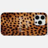 Coques Case-Mate iPhone Poster de animal Cheetah Brown et noir (Verso (horizontal))