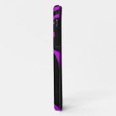 Coques Case-Mate iPhone Poster de animal de bande violet Zebra (Dos/Gauche)