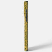 Coques Case-Mate iPhone Poster de animal de peau de serpent vert jaune (Verso / Gauche)