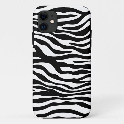 Coques Case-Mate iPhone Poster de animal de zèbre, cas à la mode de (Dos)