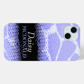 Coques Case-Mate iPhone Poster de animal graphique violet clair (Verso (horizontal))