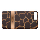 Coques Case-Mate iPhone Poster de animal léopard en cuivre (Dos (Horizontal))