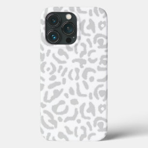 Case-Mate iPhone Case Poster de animal léopard gris clair moderne  
