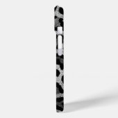 Coques Case-Mate iPhone Poster de animal léopard noir gris (Verso / Gauche)