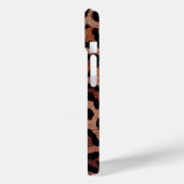 Coques Case-Mate iPhone Poster de animal Léopard Noir Rouge Or Brown (Verso / Gauche)